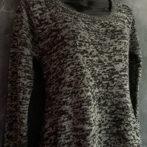 Gray and Black Sweather Dress - Picture 2 of 5